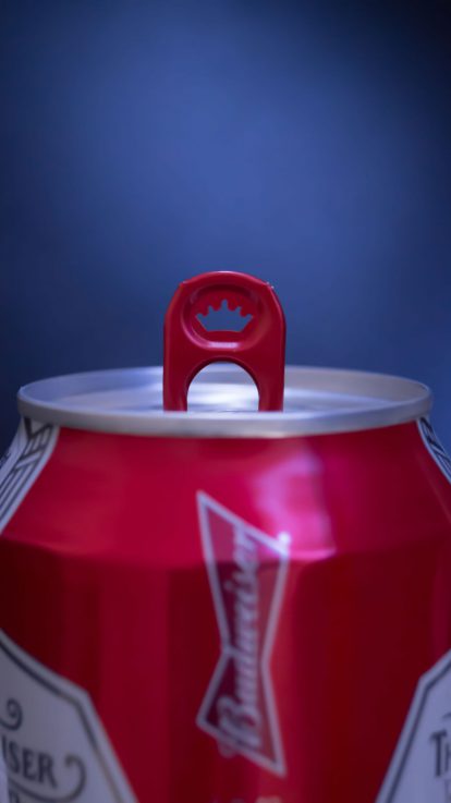 Close up of beer can